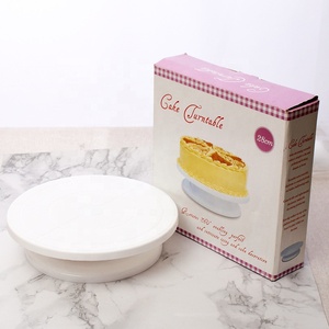 Plateau tournant pour gâteau DIY, moule <span class=keywords><strong>en</strong></span> <span class=keywords><strong>silicone</strong></span> pour pâtisserie, plateau rotatif rond <span class=keywords><strong>en</strong></span> plastique PP, outils de décoration de gâteaux, table rotative, fournitures de pâtisserie - Product Image 2