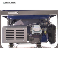 Générateur d'essence portable à cadre ouvert Porkns Power 7,5 kW 220 V monophasé, bobine en cuivre, 4 temps, 460 cm³, démarrage électrique, AVR