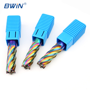 Colorful 3 Flute Carbide Aluminum Milling Cutter Tungsten <strong>End</strong> <strong>Mill</strong> 1-20mm HRC55 <strong>for</strong> Aluminum Acrylic <strong>Copper</strong> Plastic Router Bit - Product Image 4