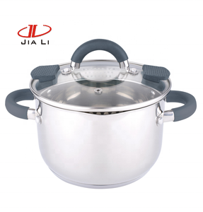 Batterie de cuisine en acier inoxydable d'usine <span class=keywords><strong>Jiangmen</strong></span> 16/18/20/24cm forme de ventre 8 pièces casserole batterie de cuisine - Product Image 2
