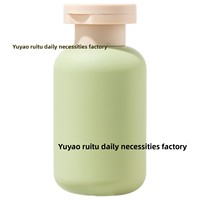 Set Botol Kosmetik Kosong 100ml, Botol Plastik PE Ekstrusi Berlapis Flocking dengan Tutup Flip, untuk Perjalanan
