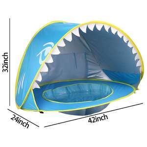 Tente <span class=keywords><strong>de</strong></span> plage intérieure et extérieure pour bébé, abri solaire pour piscine avec protection UV, ombre pour bébé et famille - Product Image 5