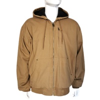 Veste matelassée coupe-vent en toile épaisse 100 % polyester, personnalisée avec fermeture éclair, échantillon de marque ODM fourni