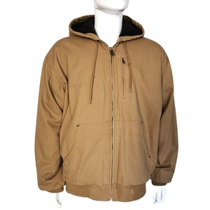 Nhà Máy Trực Tiếp Vải Canvas Heavy Duty Tùy Chỉnh Mùa Đông Cách Nhiệt Làm Việc Người Đàn Ông Vải Áo Thun Trùm Đầu Áo Khoác - Product Image 2