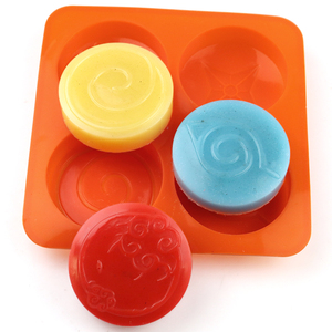 4-Hole Cartoon Fire Shape <b>Silicone</b> Resin Mold for Soap Candle Cake Baking-Eco-Friendly Non-Stick DIY Reusable <b>Tool</b> YIWU BAKING - Product Image 1