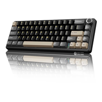 Clavier mécanique sans fil Attack Shark X66 avec touches PBT imprimées latéralement, triple mode, fixation Gasket, 60 %, RGB, pour le gaming