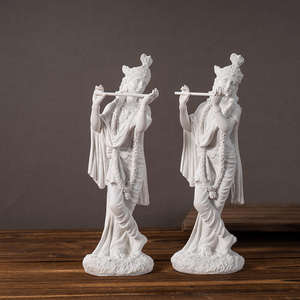 Sınır ötesi Krishna buda heykeli dini melek için güneydoğu asya reçine dekorasyon ev için şarap dolabı yıldönümü - Product Image 3