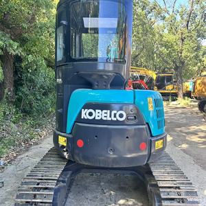 Mini-excavatrice sur chenilles hydraulique Kobelco SK35SR d'occasion, 3,5 tonnes, faible nombre d'heures, matériel de jardinage en stock - Product Image 5