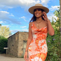 Robes de Plage Respirantes en Satin Sexy pour Femme, Robe Maxi Élégante d'Été Décontractée avec Fente et Dos Nu, Sans Manches