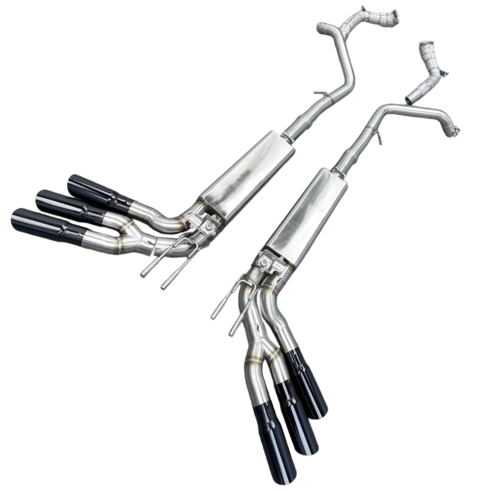 VantaFlow Stainless Steel Full Exhaust System for Mercedes Benz G63 AMG W464 W463A 4.0T 2019-2023 Straight Downpipe and Valved Cat-back