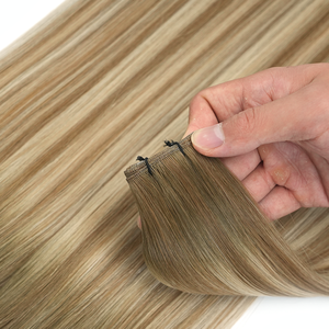 <span class=keywords><strong>Capelli</strong></span> Umani Remy Vietnamiti per Extension a Doppia Trama, Cucitura e Tessitura, Qualità Professionale, Tutti i Colori Personalizzabili EA - Product Image 5