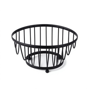 Cuenco Decorativo Moderno de Metal Negro con Textura de Alambre, Artículo Decorativo para Oficina o Biblioteca, Venta al por Mayor - Product Image 1