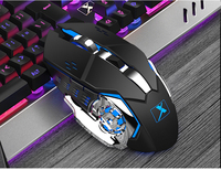 Ensemble clavier et souris de jeu pour ordinateur, clavier sans fil RGB 104 touches, souris mécanique ergonomique rechargeable