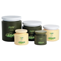 Pot en plastique HDPE pour crème pour les yeux, couleurs personnalisées OEM/ODM, couvercle à vis, origine Guangdong, taille personnalisable, conception de logo, impression sérigraphique