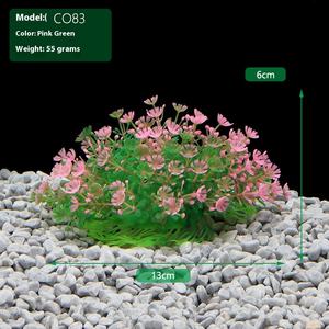 Factory Outlet CO akuarium plastik tiruan air rumput Pile rumah ikan dekorasi tangki ikan rumput air palsu lansekap - Product Image 2