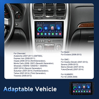Autoradio multimédia avec écran tactile de 8 pouces compatible avec Chevrolet GMC, CarPlay sans fil intégré, navigation GPS, image de recul