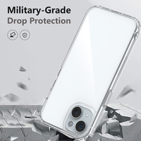 Pour iPhone 15 14 étui Polycarbonate dur protecteur étui transparent téléphone en vrac esthétique étui de téléphone couverture transparente pour iPhone 13