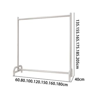 Espositore per Abbigliamento da Terra in Ferro dal Design Nordico Semplice, con Ruote Mobili e Rivestimento a Polvere, per Negozi di Abbigliamento <span class=keywords><strong>Donna</strong></span> e Bambino - Product Image 2