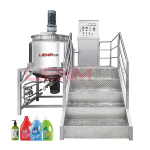 LIENM Automation Machine de fabrication de savon liquide Mélangeur de liquide vaisselle en acier inoxydable 500L