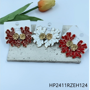 Orecchini floreali con motivi floreali per donna alla moda accessori per feste Design - Product Image 1