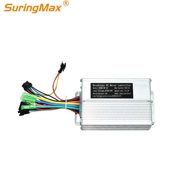 Changzhou Electric Scooter 9 Mosfet square Wave 2# Protocol 36v 48v 25a Brushless Dc Motor Speed E-bike 48v 750w Controller