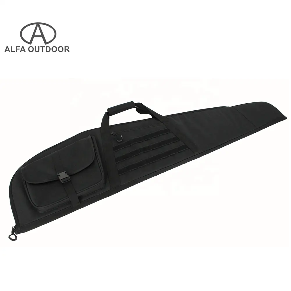 ALFA 52 Zoll Black Nylon Gun Bag mit Zubehör tasche für die Jagd im Freien