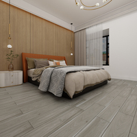 Salle de bain moderne antidérapante 150x900 Rustic Matt scrabble Floor Gris Céramique Mat Glacé Parquet Carreaux de bois