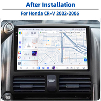 Radio Stereo Mobil Android 2K untuk Pemutar OBD2 Amplifier RGB untuk CR-V 2002-2006 WIFI 4G GPS DSP Navigasi Carplay Head Unit
