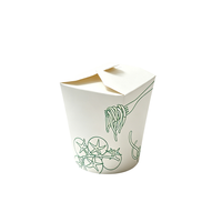 Boîte à emporter en papier kraft biodégradable, écologique, imperméable, jetable, de qualité alimentaire, avec revêtement, durable, finition brillante, application APP