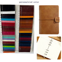 Libretas de Cuero Personalizadas A5 A6 con Anillas, Seis Anillas, Ideas de Regalos Personales, Organizador de PU, Agenda