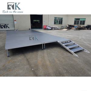 Plataforma de Madera de 4 pies x 8 pies, Instalación Rápida, Cuatro Patas de Aluminio, Suministros para Escenarios - Product Image 5