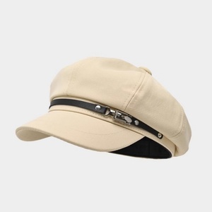 Gorra Newsboy Retro Británica Nueva de Primavera/Otoño, Boina Octogonal Versátil Negra/Azul Marino para Mujer, Apta para Invierno, Gorro de Pintor - Product Image 2