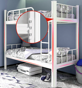 Двухъярусная металлическая кровать для школ и профессиональных училищ, двухъярусная кровать-трансформер - Product Image 2