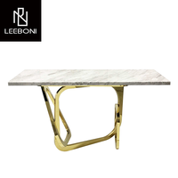 Table d'entrée en marbre nordique la plus récente sur mesure Table console de couloir de luxe moderne