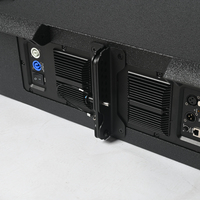 Système audio professionnel : Enceinte Line Array auto-alimentée active double 10 pouces avec haut-parleur médium-grave en néodyme et tweeter néodyme 3 pouces