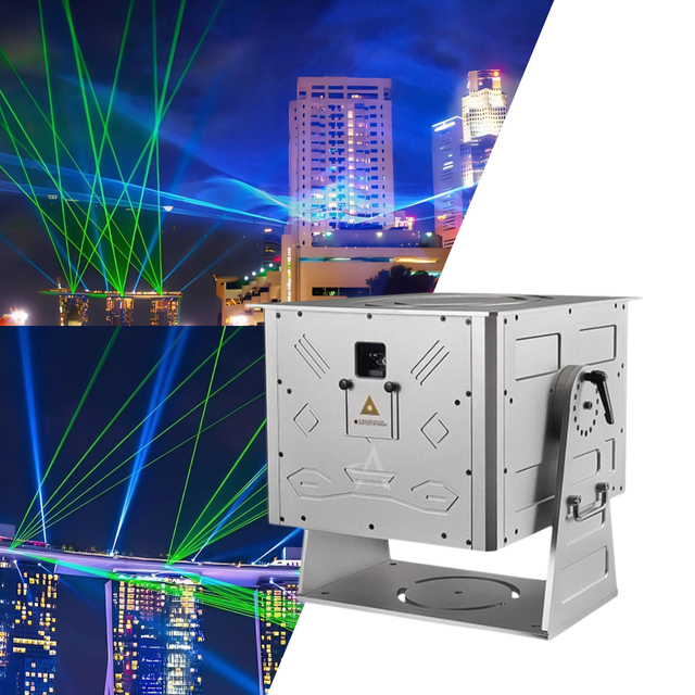 JG40F Professional 40W Powerflul Sky Lazer Waterproof RGB Animation Laser Light for Outdoor Laser 3D Projector Stage Equipment
