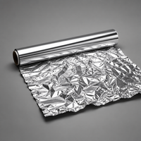 Rouleau géant de papier aluminium domestique 8011 8006, 45 cm x 150 m, 15 microns, qualité alimentaire, avec boîte colorée pour la fabrication de contenants