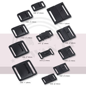 Red Quick Release <b>Strap</b> Webbing Side Adjustable Plastic Clip Plastic Buckle for Bag - Product Image 2