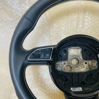 Volant en cuir de style sport pour Audi A6 C7 Q5 A4-Reboring et remplacement avec un nouveau modèle pour un look élégant