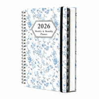 Carnet d'indexation A5 à couverture rigide imprimé floral avec intercalaires, idéal pour les notes d'étudiant et les enregistrements de classification quotidienne