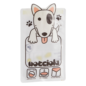 Sachet d'emballage alimentaire pour animaux de compagnie avec fenêtre transparente mate, trou de suspension et encoche de déchirement, pour os à mâcher et friandises pour chiens - Product Image 2