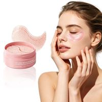 Patchs pour les yeux au collagène de luxe, anti-âge, hydratants, masque pour les yeux en grille, pour les cernes et les poches, OEM ODM