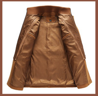 Manteau long d'affaires pour homme à double col et fermeture éclair verticale, mode automne-hiver