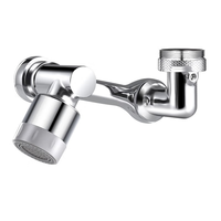 Robinet de cuisine universel à bras articulé, moderne et minimaliste, anti-éclaboussures, avec adaptateur flexible allongé pour usage domestique