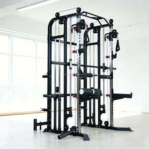 Machine de musculation tout-en-un robuste pour la maison - Power Rack avec Smith Machine, Barre de traction, <span class=keywords><strong>Poulie</strong></span> à câble - Product Image 3