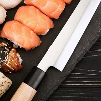 Couteau à sashimi japonais professionnel moderne 2026, couteau à trancher le sushi, couteau à trancher le poisson avec manche en bois