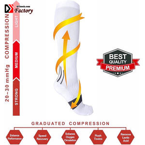 جوارب ركض مضغوطة 20-30 مم ، وسادة رطوبة طويلة المسافات ، مانعة للفتل طويل القامة - Product Image 4