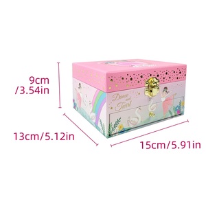 Scatola Portagioie Musicale Personalizzata Styiyucraft con Ballerina Rotante, Organizzatore di Gioielli per Regali di Compleanno per Bambini, Vendita all'Ingrosso - Product Image 3
