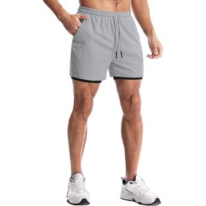 FOXA Short de sport pour homme avec doublure 5,7 pouces, léger, en maille, pour la course à pied, séchage rapide, respirant, avec poches - Product Image 3