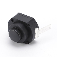 Interruptor de botón pulsador con enclavamiento de 2 pines 12x10, 24V 2A, encendido/apagado JT-1210A, 20000 ciclos para linterna/torcha